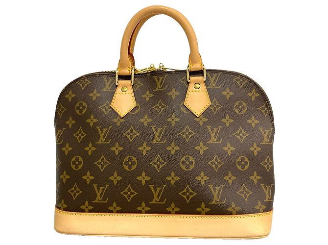Borsa Louis Vuitton Alma Monogram Marrone