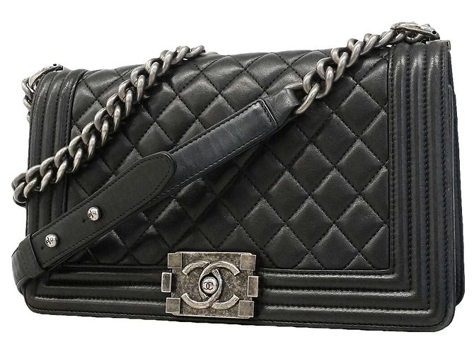 Borsa a tracolla Chanel Boy Chain Nero