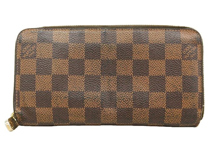 Louis Vuitton Damier Zippy Wallet in Ebene Damier ebene