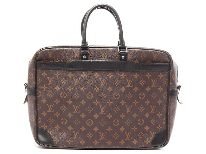 Louis Vuitton Portedocuments Voyage GM Business Bag Marron Noir