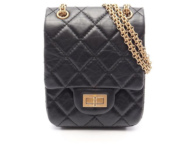 Borsa a tracolla Chanel 2.55 Matelassé Nero