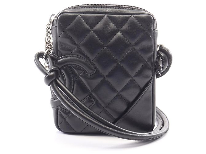Borsa a tracolla piccola Chanel Cambon Line Nero