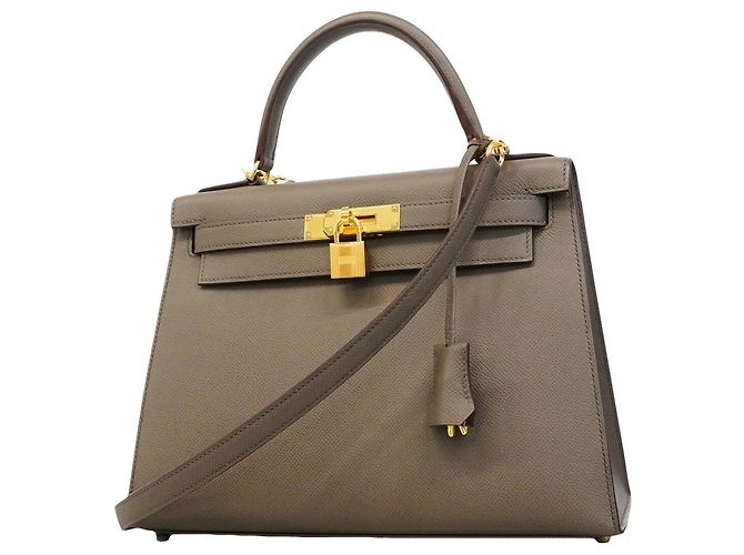Hermès Sac à main Hermes Kelly 28 Gris