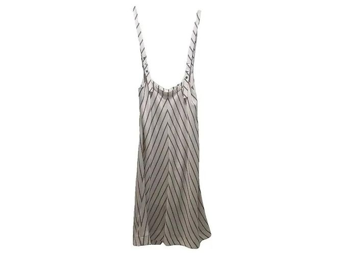 Maje Gestreiftes Überkleid Weiß