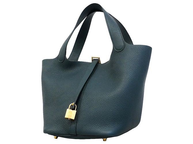 Hermès Bolsa Hermes Picotin Lock MM Verde