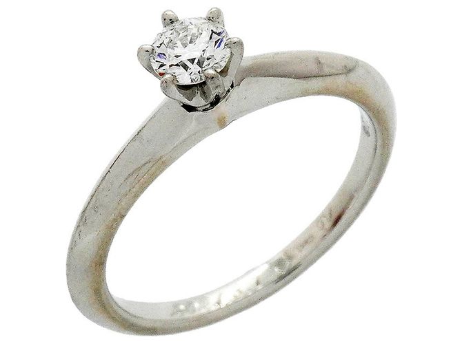 Tiffany & Co. Solitärring aus Platin 950