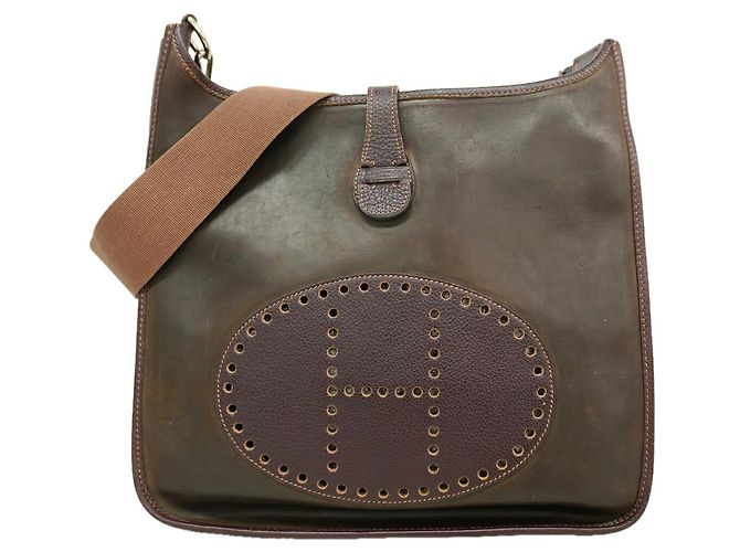 Hermès Borsa a tracolla Hermes Evelyne 1GM Marrone scuro