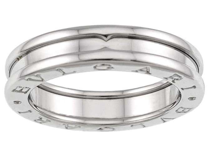 Bulgari Anello a Fascia Bvlgari B.zero1 in Oro Bianco 18K