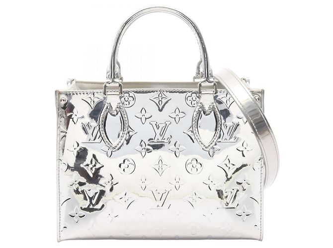 Louis Vuitton OnTheGo PM 2-Way Handtasche Silber
