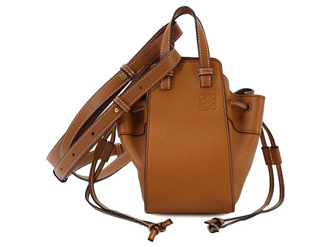 Sac à main Loewe Hammock Drawstring Mini Marron