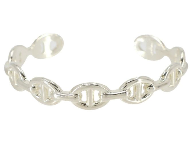 Chaîne d'ancre Hermès Hermes Chaine d'Ancre Enchainée Bangle Silvery