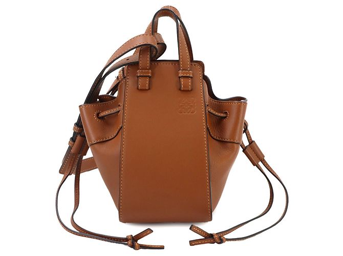 Borsa Loewe Hammock Drawstring Mini Marrone