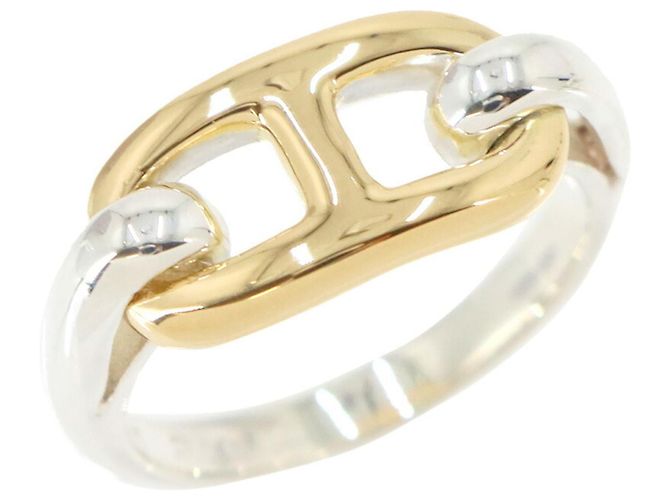 Ring Hermès Anello Hermes Chaine d'Ancre 1 Argento D'oro