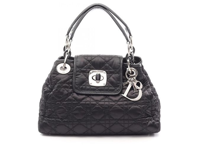 Borsa Christian Dior Dior Charming Lock Cannage Nero
