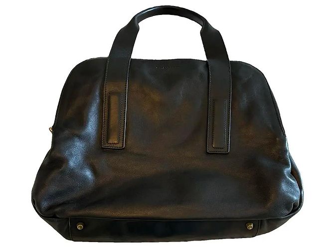 Gerard Darel Sac cabas en cuir noir Gérard Darel