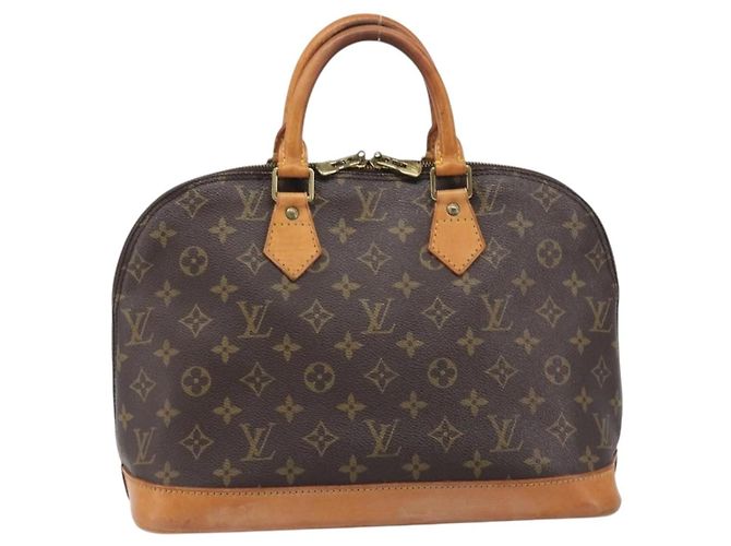 Louis Vuitton Alma Monogram Canvas MM Castaño