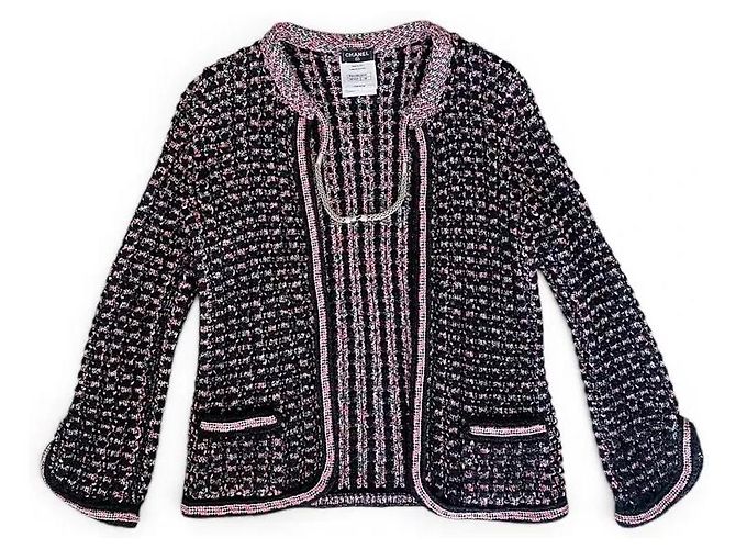 Veste en tweed Chanel Violet