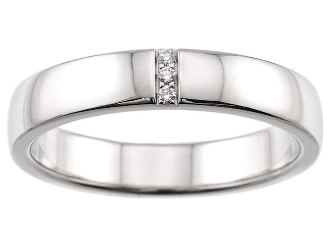 Harry Winston Three-Stone Ring aus Platin