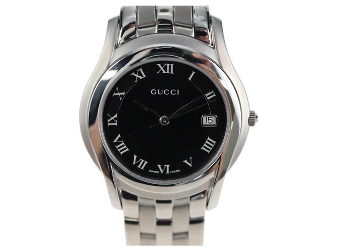 GUCCI 5500M Uhren Edelstahl Silber Auth 199892M