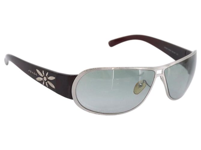 Óculos de sol PRADA plástico Red Auth bs36966 Vermelho