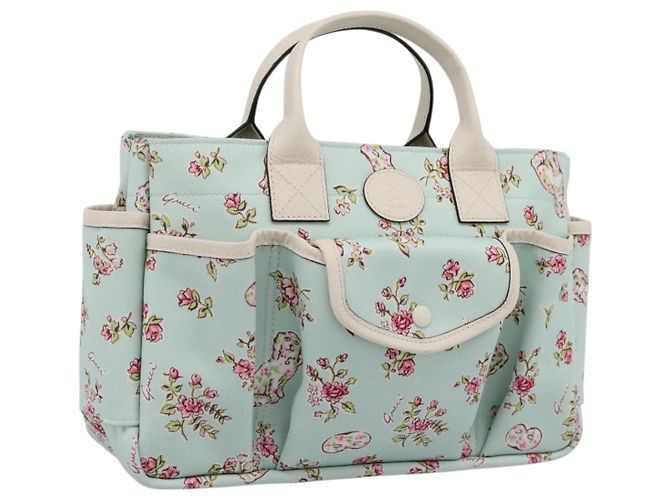 Sac à main GUCCI Canvas Bleu Clair 628159 Auth ka6023V