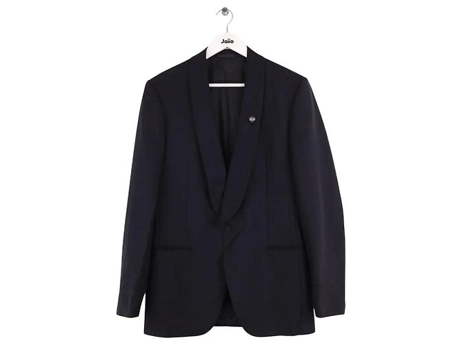 Louis Vuitton Black Wool Suit