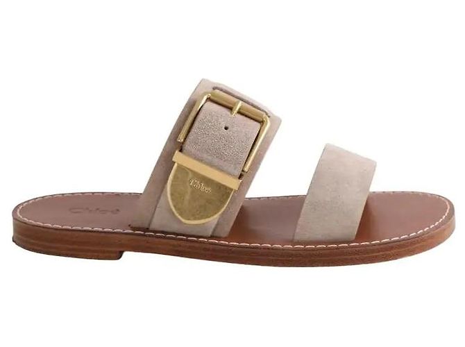 Chloé Sandalen aus Wildleder Grau