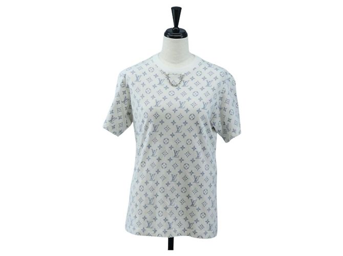 T-shirt estampada LOUIS VUITTON Monogram Escal S Branca LV Auth 193729M Branco