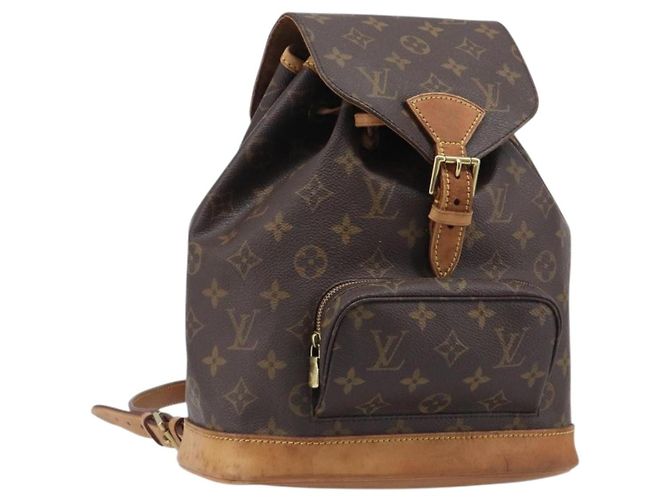 Sac à dos LOUIS VUITTON Monogram Montsouris MM M51136 LV Auth 200186 Monogramme