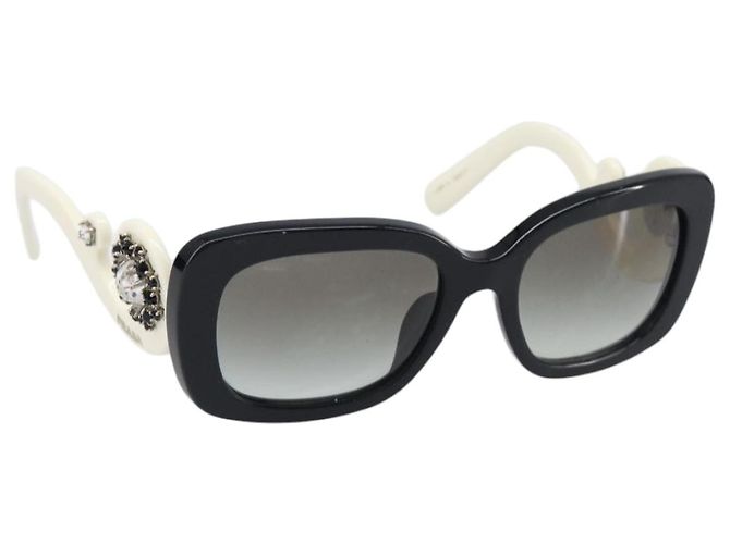 PRADA Sunglasses Plastic Black Auth bs36877V
