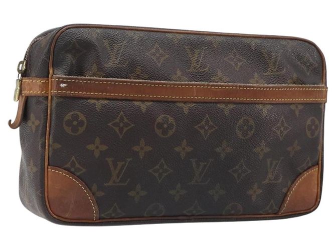LOUIS VUITTON Monogram Compiegne 28 Clutch Bag M51845 LV Auth 199913 Monograma