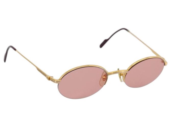 Gafas de sol CARTIER Metal Gold Tone Auth bs36892A