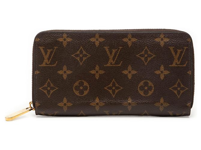 Brown Louis Vuitton Monogram Zippy Long Wallet