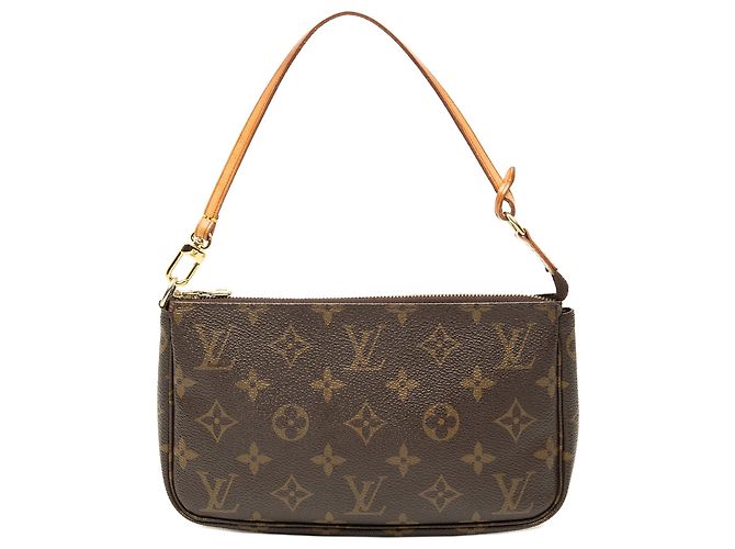 Borsa a tracolla Louis Vuitton Monogram Pochette Accessoires Marrone