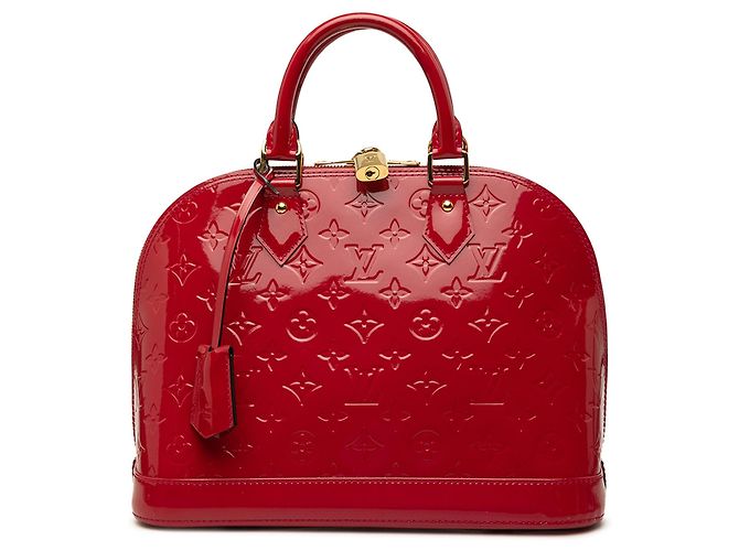 Louis Vuitton Alma PM Handtasche Monogram Vernis rot