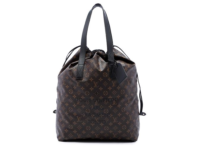 Louis Vuitton Fragment Monogram Macassar Cabas Light Tote braun