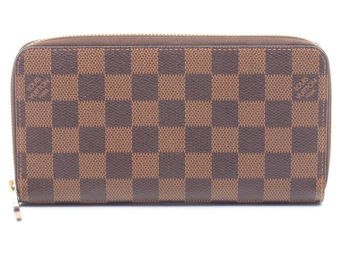 Louis Vuitton Zippy Wallet Damier Ebene Brown