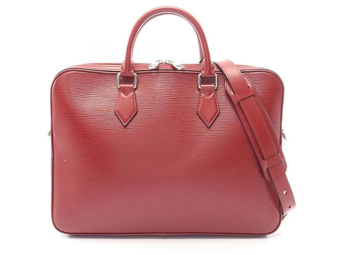 Mala de mão e pasta 2-Way Louis Vuitton Dandy MM Epi Bordeaux