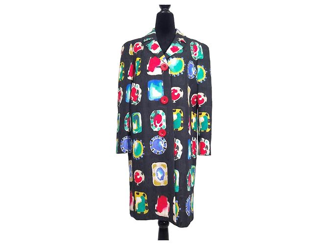 Moschino Cheap And Chic Moschino Resort Collection 2011 abrigo estampado Multicolor