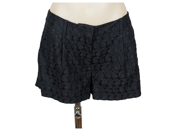 Shorts neri in pizzo Diane von Furstenberg Nero