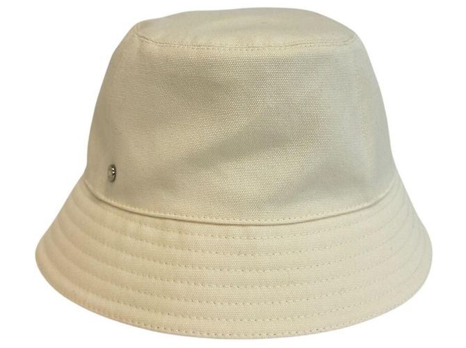 Hermès Sombrero HERMES Eden de algodón Blanco