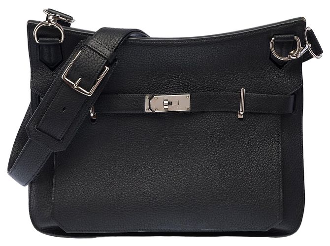 Hermès Bolsa HERMES Jypsiere em Couro Preto - 103877