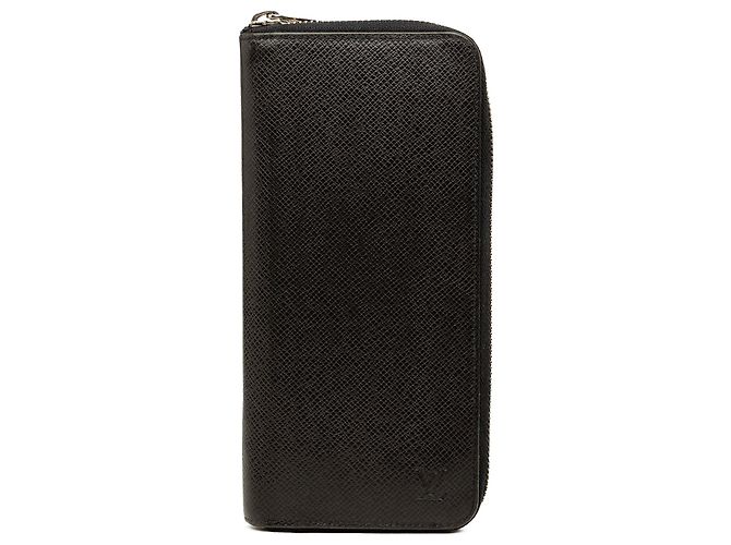 Cartera larga Zippy Vertical Louis Vuitton Taiga Negra Negro