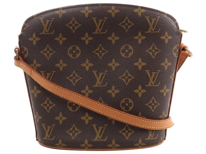 Borsa a tracolla Louis Vuitton Drouot Monogram Canvas in marrone M51290