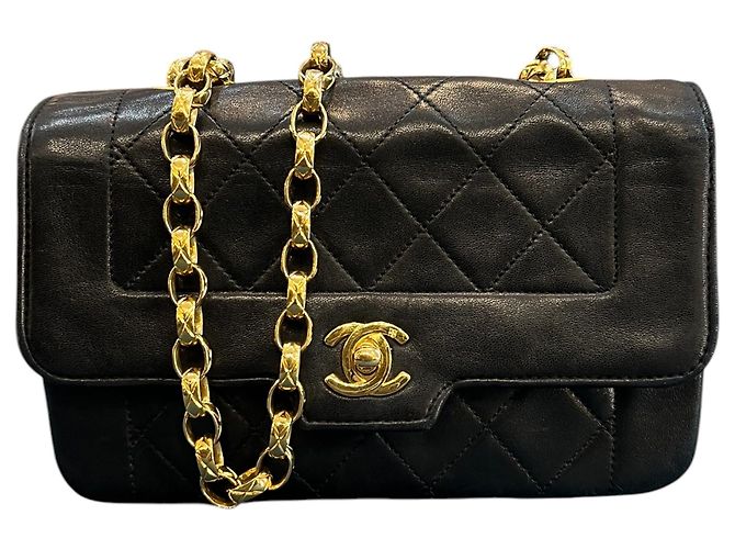 1989 Chanel Mini Quilted Lambskin Single Flap Bag