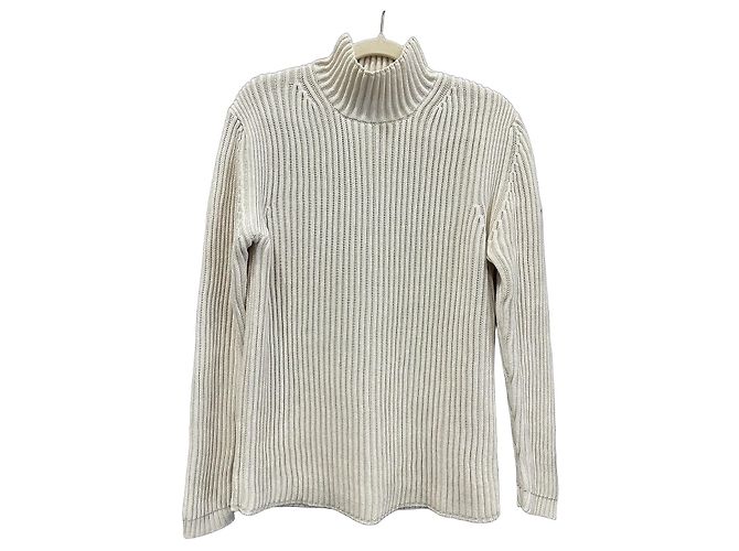 Polo Ralph Lauren Polo Jeans Co Ralph Lauren Rollkragenpullover aus ecru Baumwolle Roh