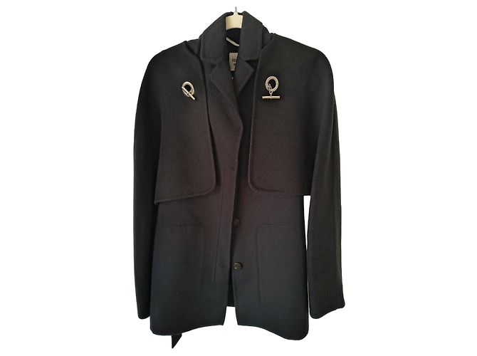Hermès jacket in black cashmere