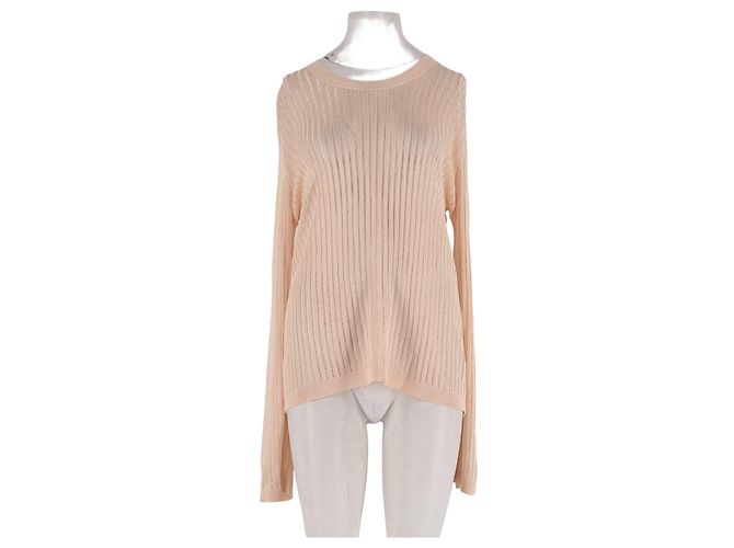 Autre Marque LOULOU DE SAISON Beiger Pullover aus Viskose gerade Schnitt