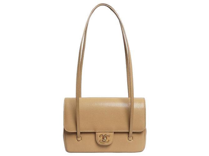 Chanel Bolsa Coco Flap Preppy 2026 Bege