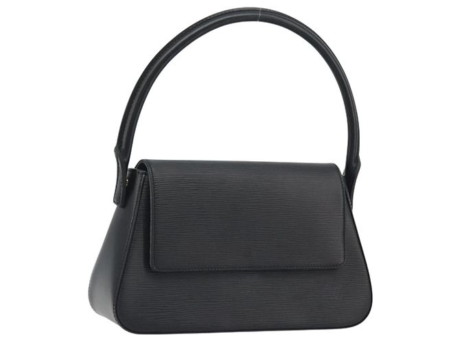 LOUIS VUITTON Epi Mini Looping Shoulder Bag SPO Black LV